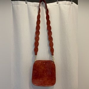 ANTHROPOLOGIE - Bette Vegan Leather Crossbody Bag with Braided Strap
